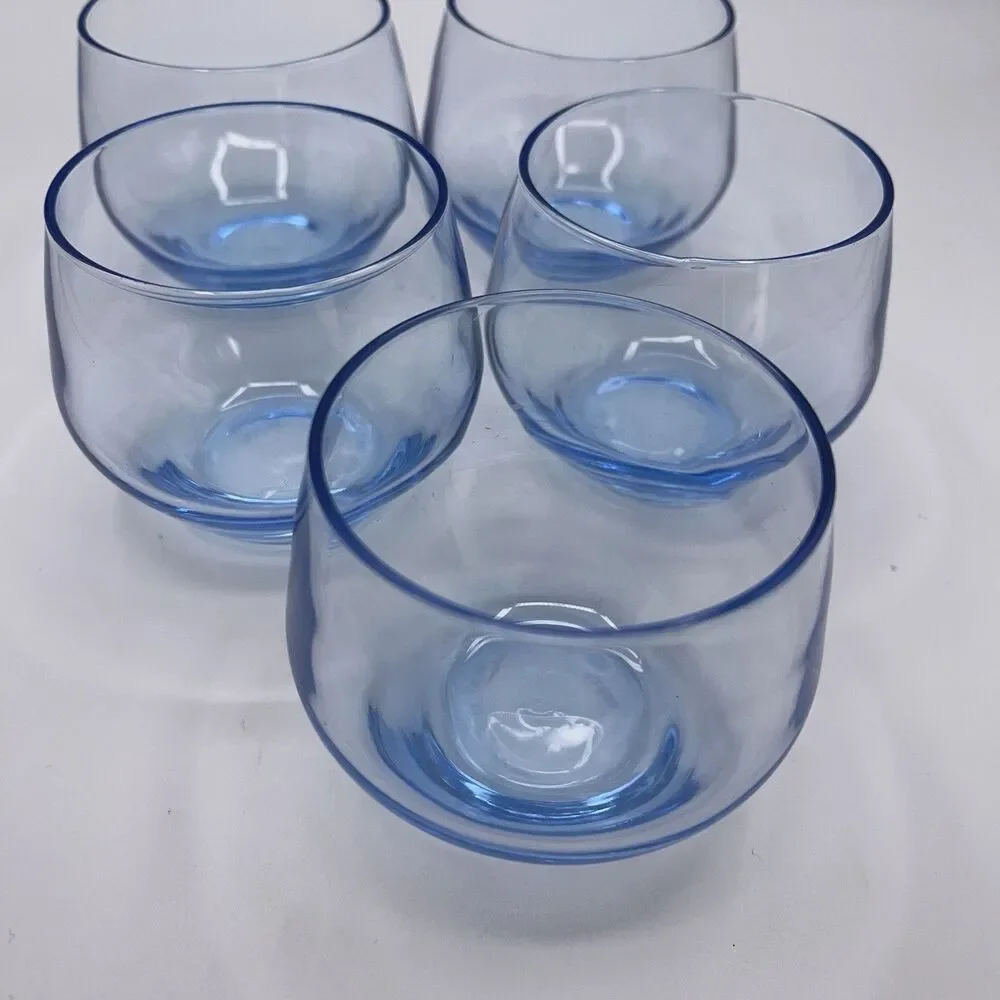 Blue Hue Bar Glasses Set Of 5